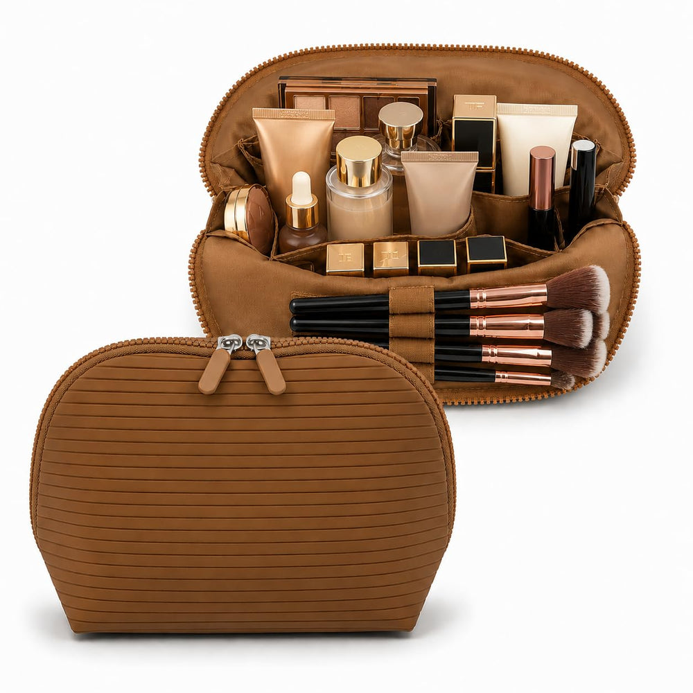Cozomga front packaging in vicuna showing compact, travel-ready design and neat look