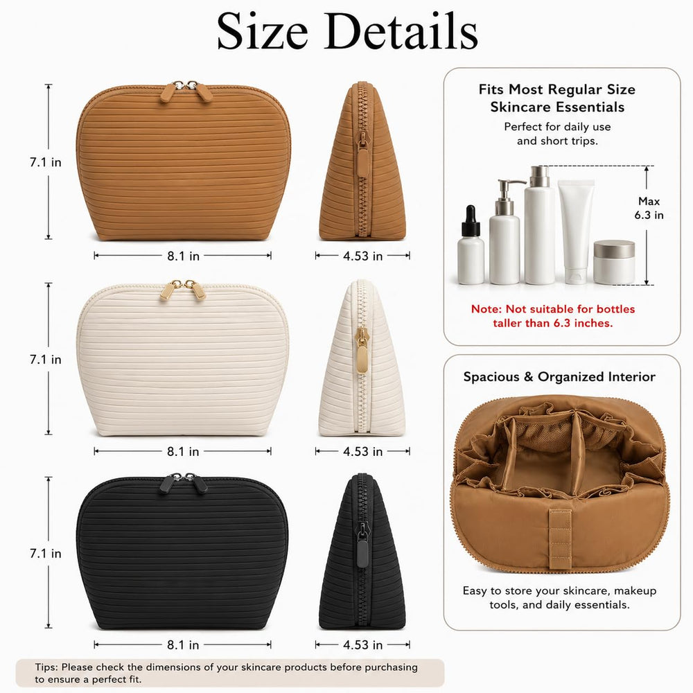 Cozomga interior compartments and mesh pockets keeping items separated and visible