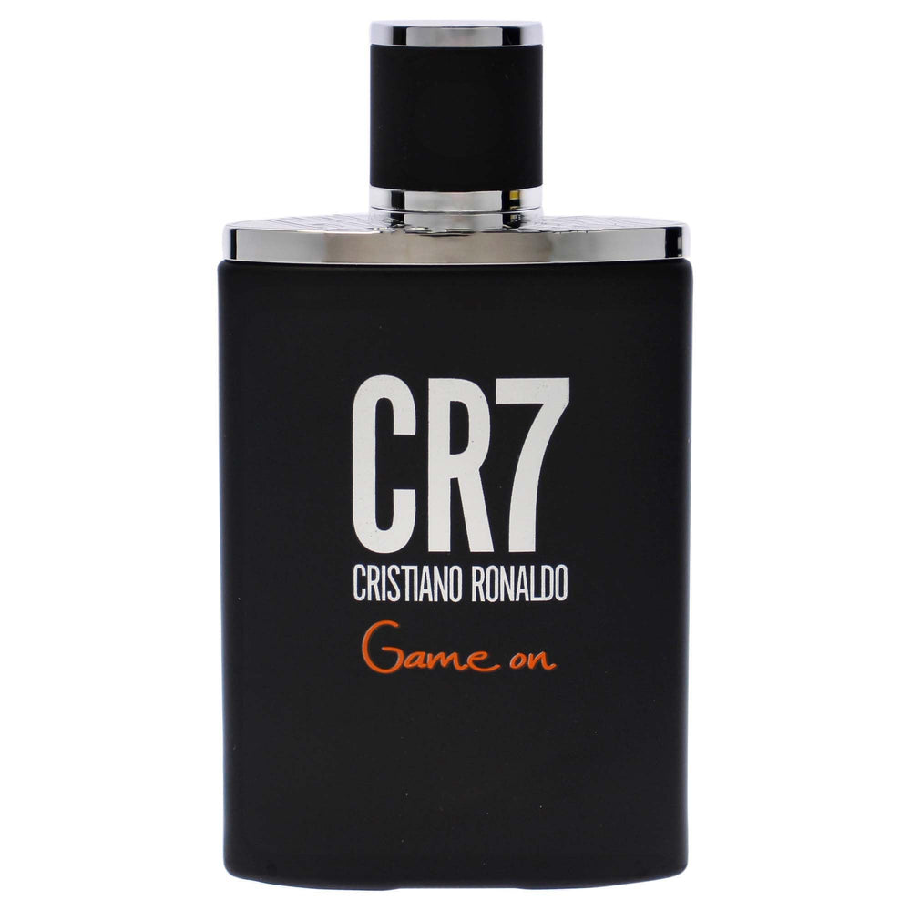 CRISTIANO RONALDO front bottle shows dark minimalist design and confident display