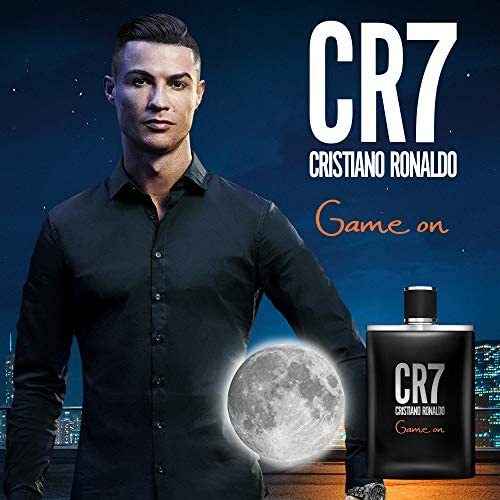 CRISTIANO RONALDO ingredient arrangement of apple, papaya, lavender for scent notes