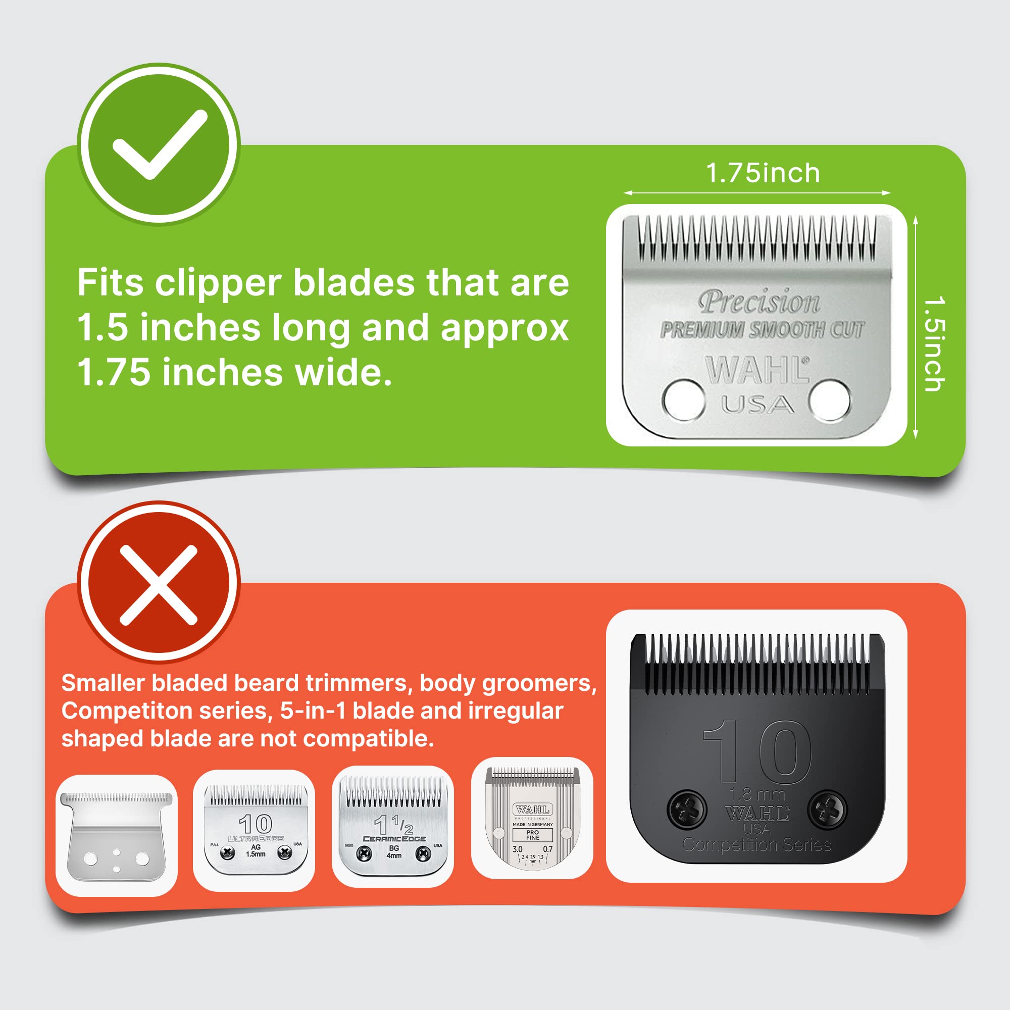 CR8GR8 guard attached to a Wahl clipper demonstrating secure, stable cutting benefit