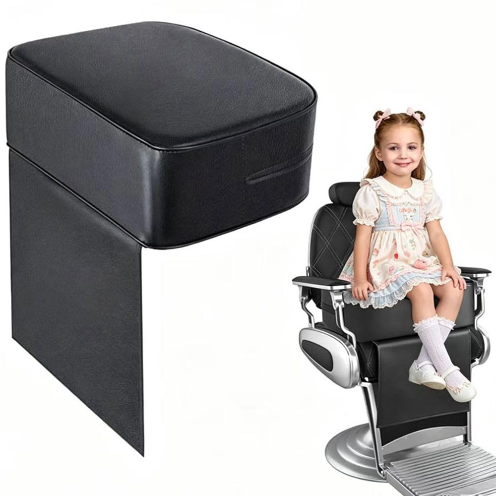 Crablux front view of booster seat cushion showing compact profile and chair protection