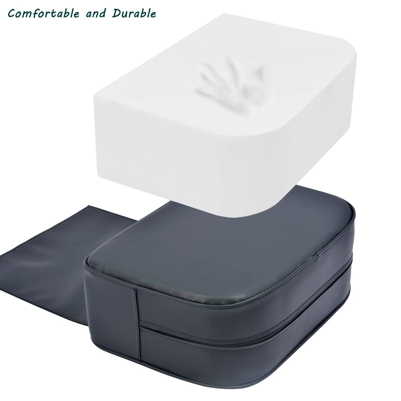 Crablux booster seat beside ruler illustrating exact dimensions for fit verification