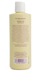 Crabtree & Evelyn shampoo dispensed and foaming to demonstrate gentle cleansing and softening
