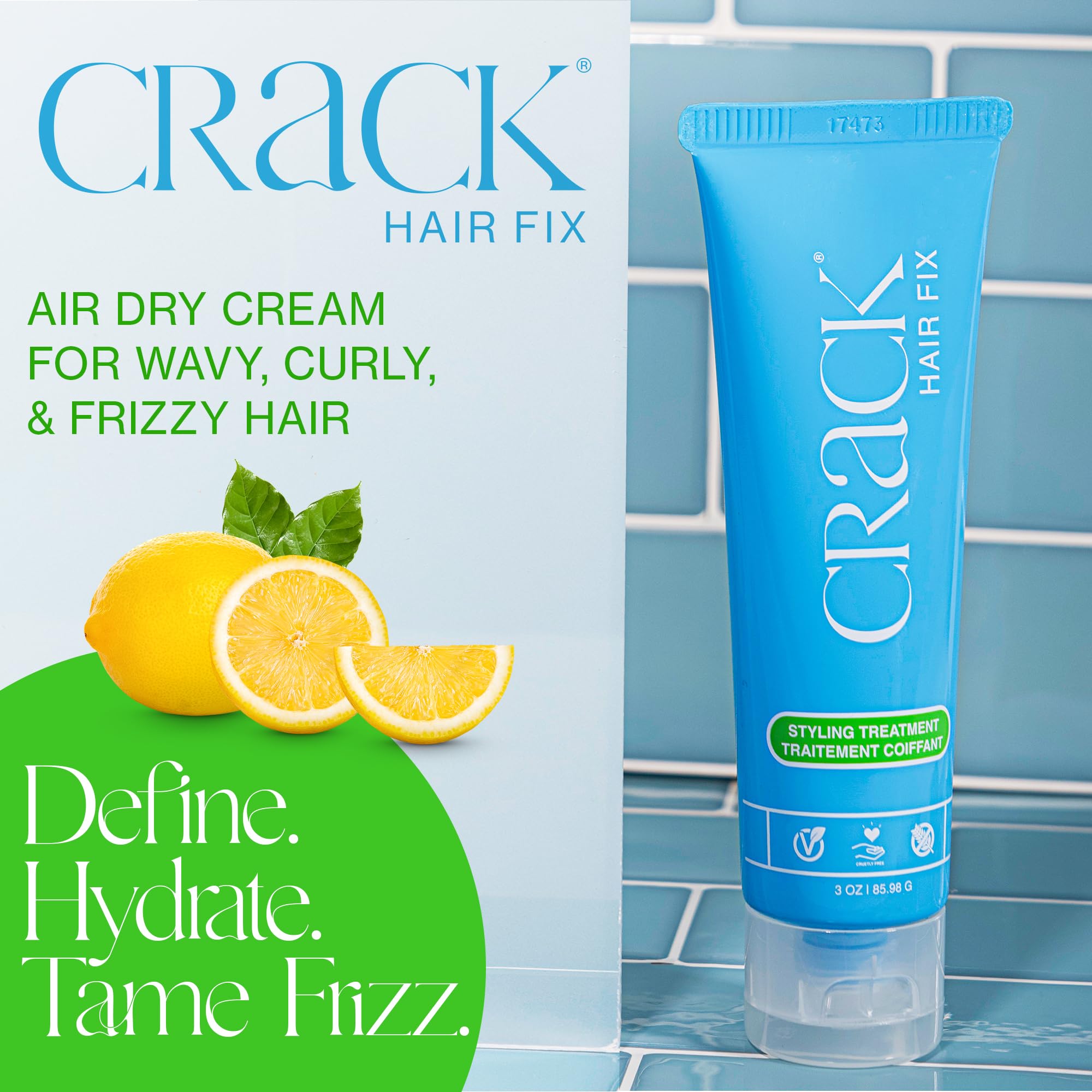 Crack cream texture close-up highlighting smooth, non-greasy finish