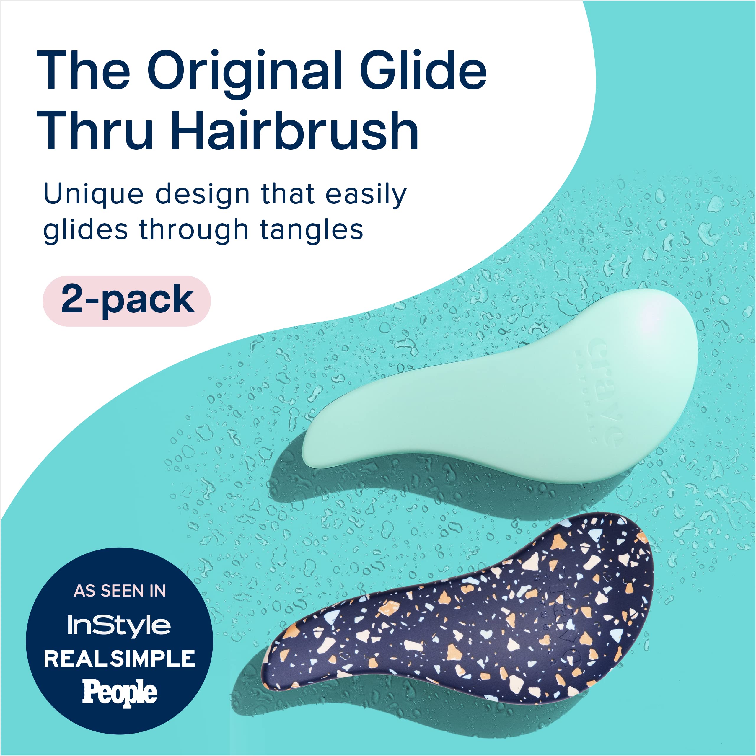 Crave Naturals close-up of flexible bristles and rounded tips for gentle detangling