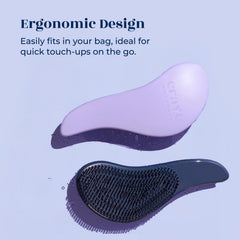 Crave Naturals brush detangling wet hair smoothly, demonstrating gentle knot removal