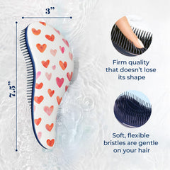 Crave Naturals brush held in hand to show size and ergonomic grip for comfortable styling