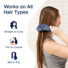 Crave Naturals detangler used on wet hair in shower to reduce snags and breakage
