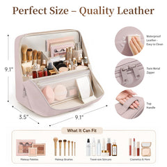 crawing interior compartments and brush slots keep tools separated