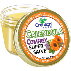 Creation Pharm front packaging showing calming botanical branding and benefits