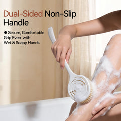 Creative Art close-up of soft bristle head for gentle exfoliation