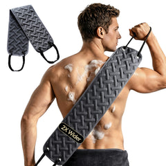 Creative Art front view of back scrubber showing full-width for thorough washing