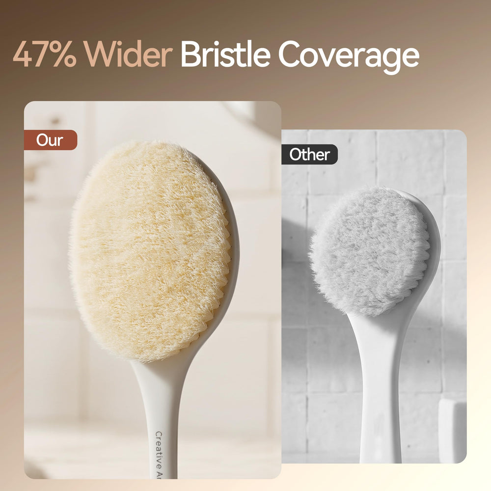 Creative Art hanging storage in bathroom to keep brush dry and tidy