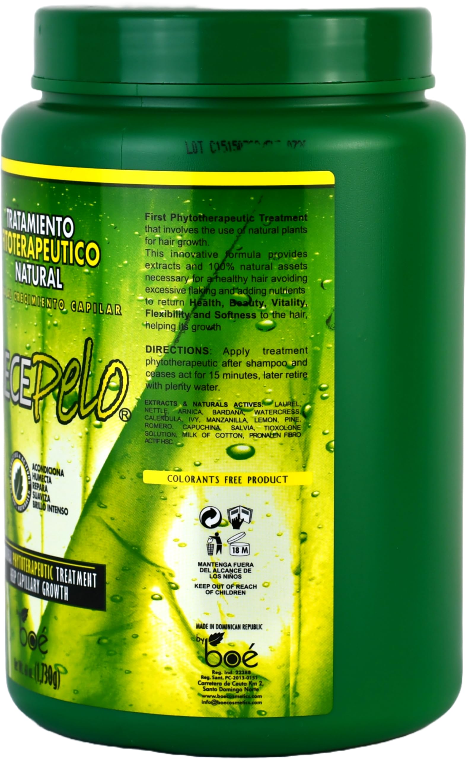 CrecePelo application in hands demonstrating easy spreadability and nourishment