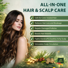 Creip ingredients display rosemary Batana and ginseng highlighting natural boost