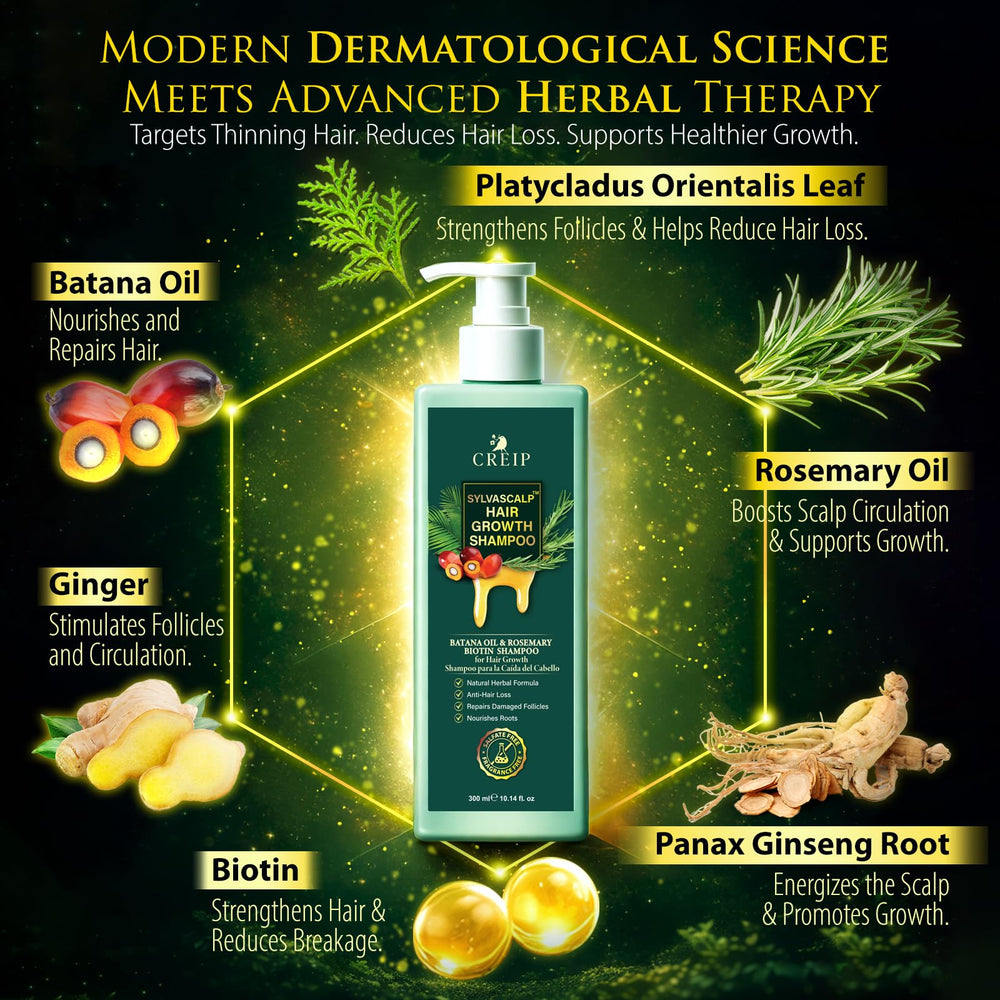 Creip shampoo lather texture close-up showing gentle cleansing benefit