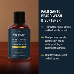 Cremo beard oil droplet on fingers illustrating smooth texture and quick absorption