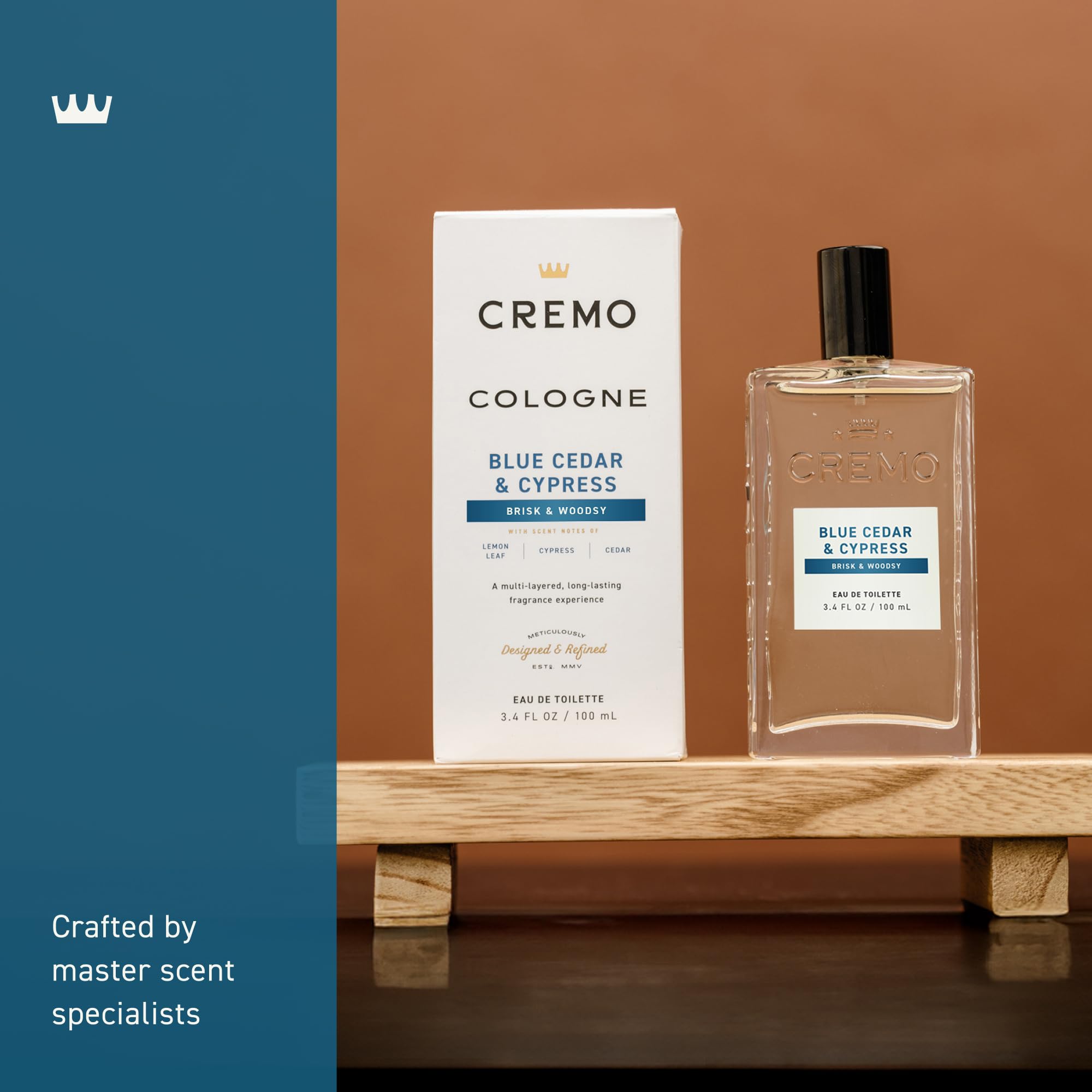 Cremo label and cap detail highlighting premium branding and readability