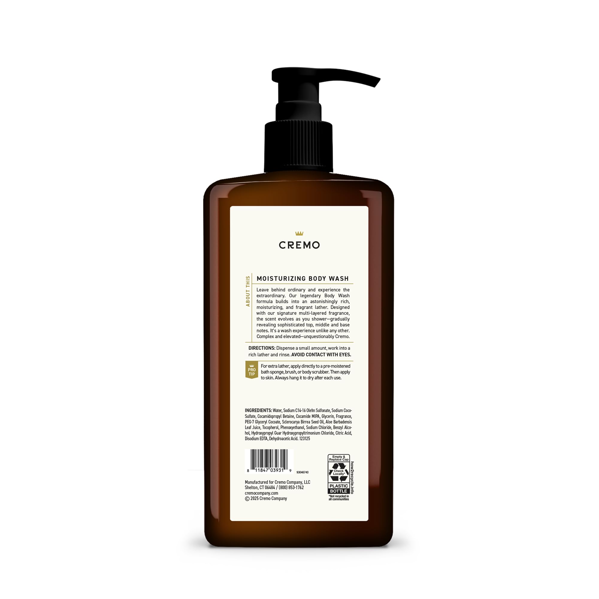 Cremo bottle paired with matching cologne showing coordinated scent layering