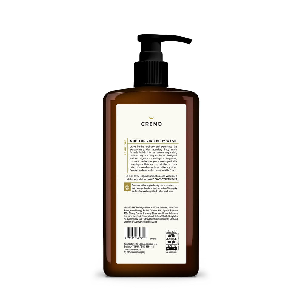 Cremo bottle paired with matching cologne showing coordinated scent layering
