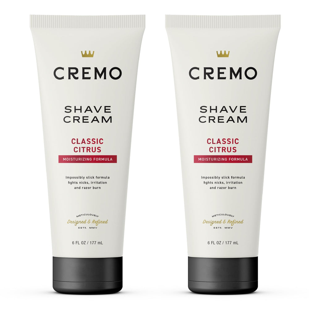 Cremo front packaging two-pack showing tubes and brand for easy identification and value