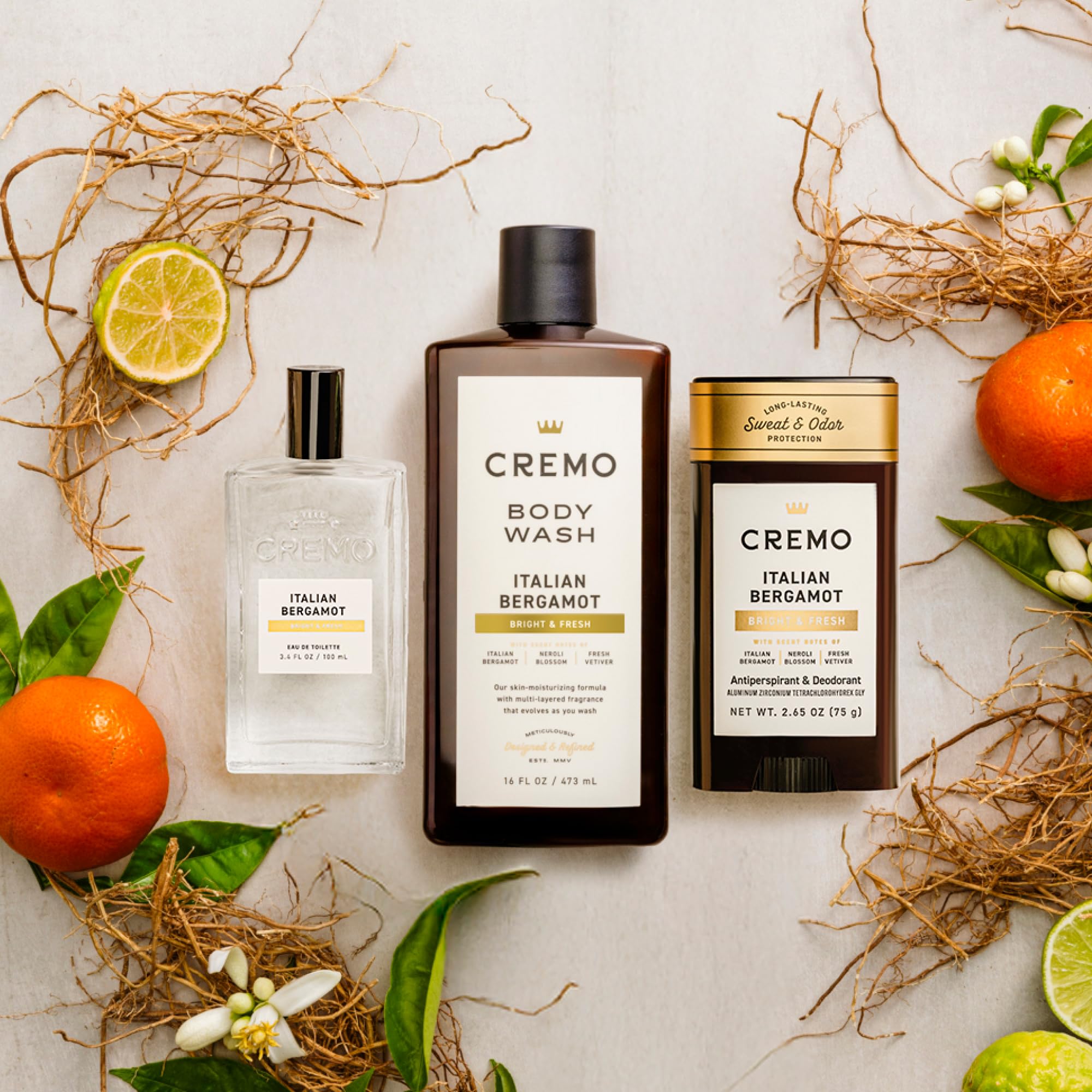 Cremo body wash pump close-up highlighting rich lather and moisturizing benefit