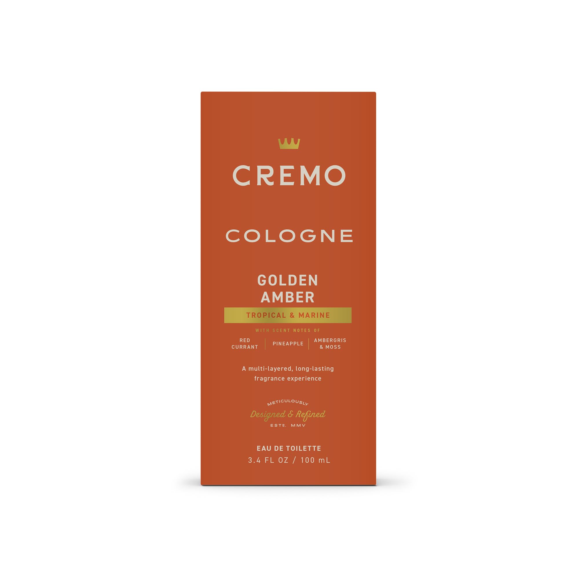 Man wearing Cremo Golden Amber at dusk illustrating versatile fragrance for evenings