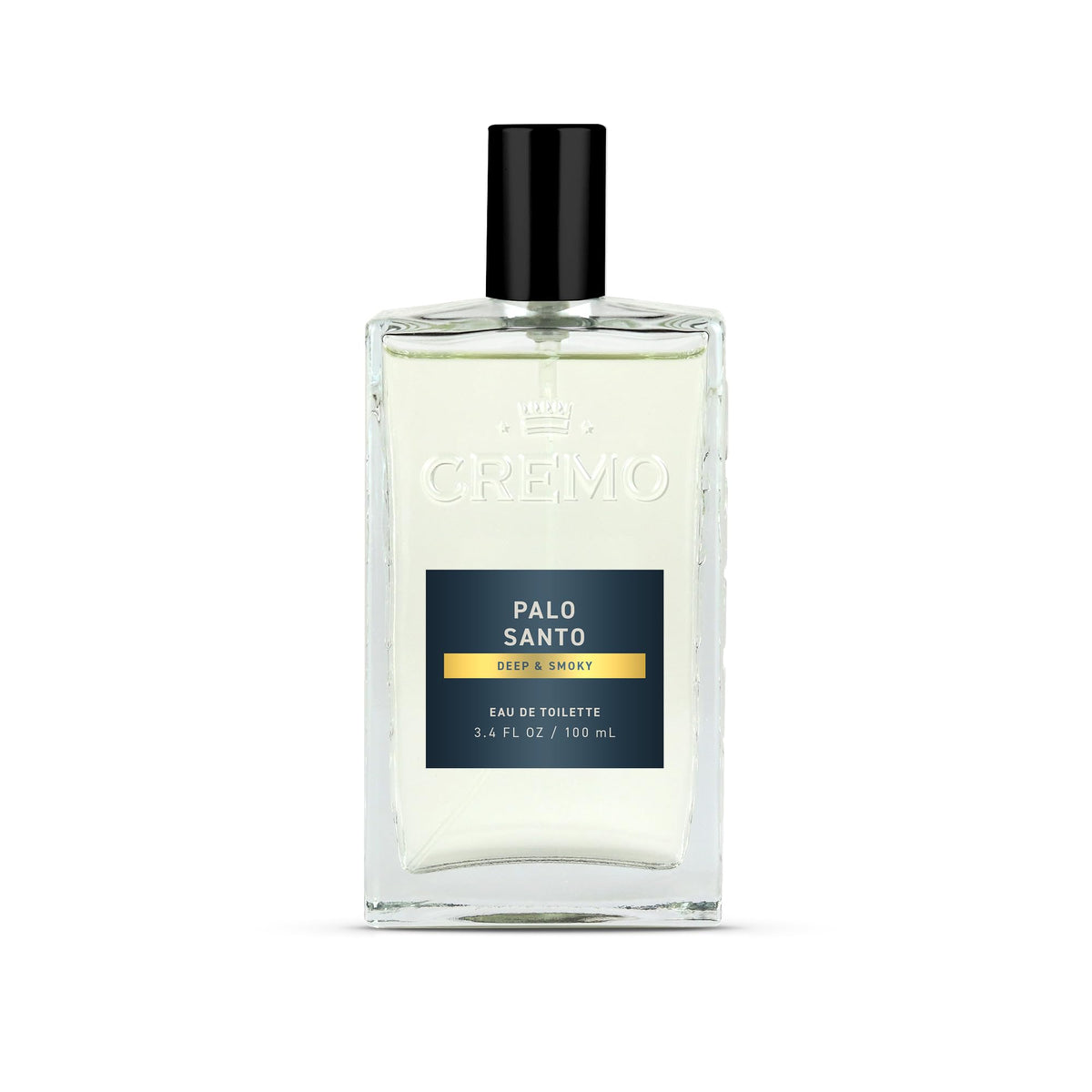 Cremo front bottle view showing elegant packaging and refined scent benefit