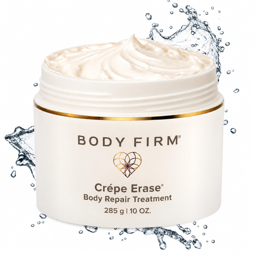 Crepe Erase front jar showing packaging and product benefit