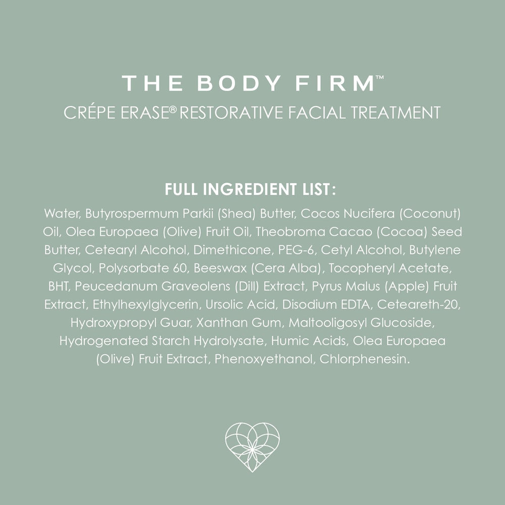 Crepe Erase ingredient label detail showing TruFirm complex