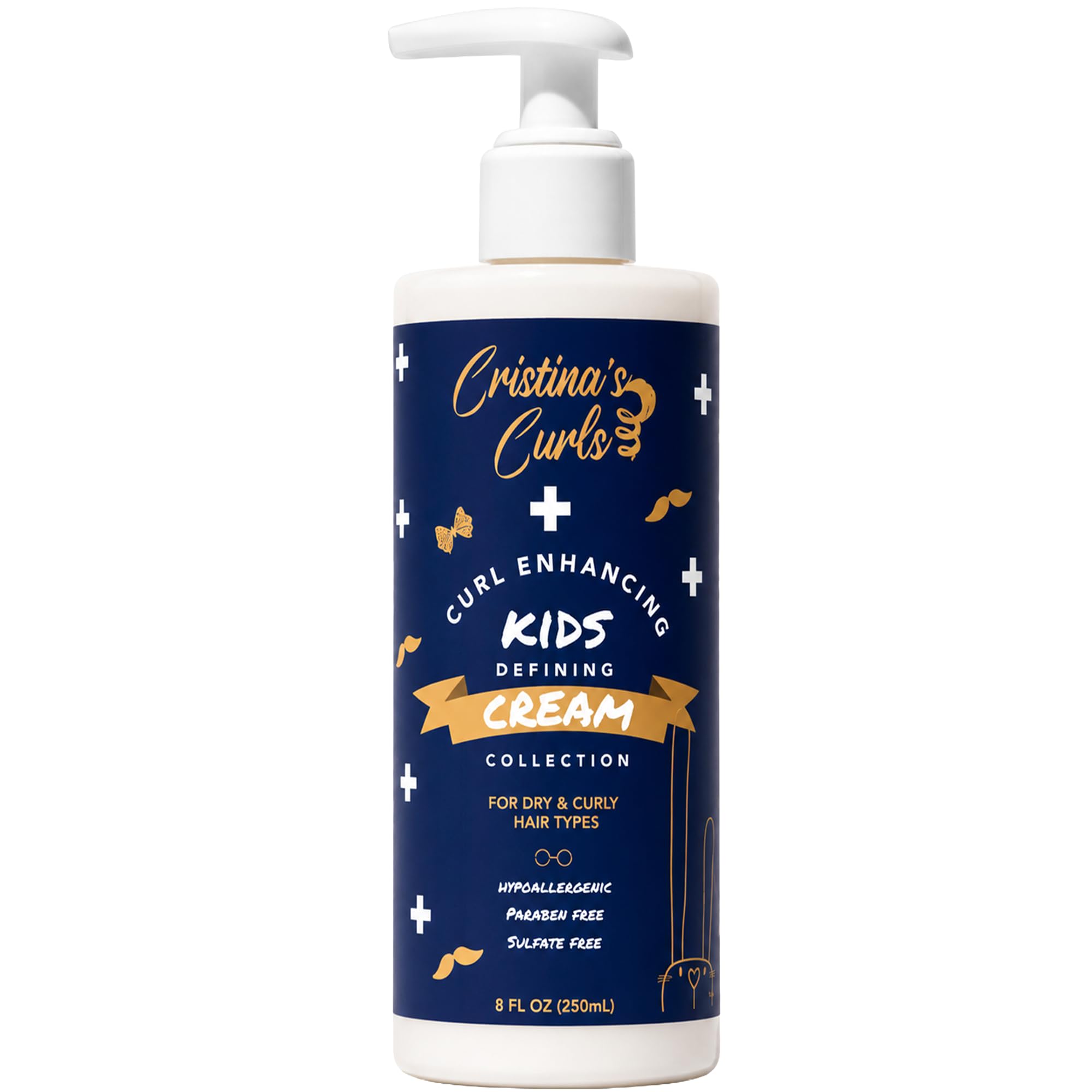 Cristina's Curls front packaging showing product and easy application benefit