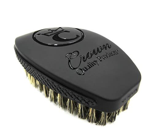 Crown Quality front view of brush showing sleek triple black design and durable build