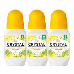 Crystal Essence front bottle showing clean design and travel-ready benefit