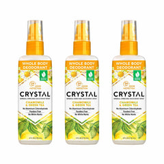 Crystal Essence front packaging showing chamomile green tea scent and product benefits
