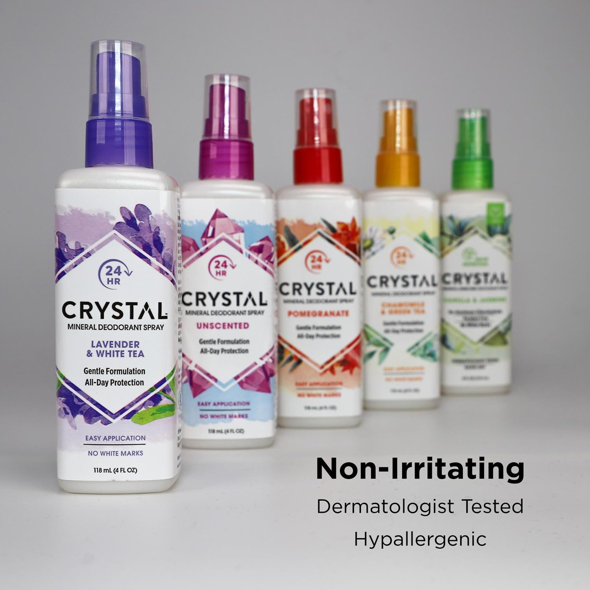 Crystal Essence in use underarm application demonstrating convenient odor control