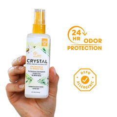 Crystal Essence label highlighting ingredient list and Clean Label Project purity award