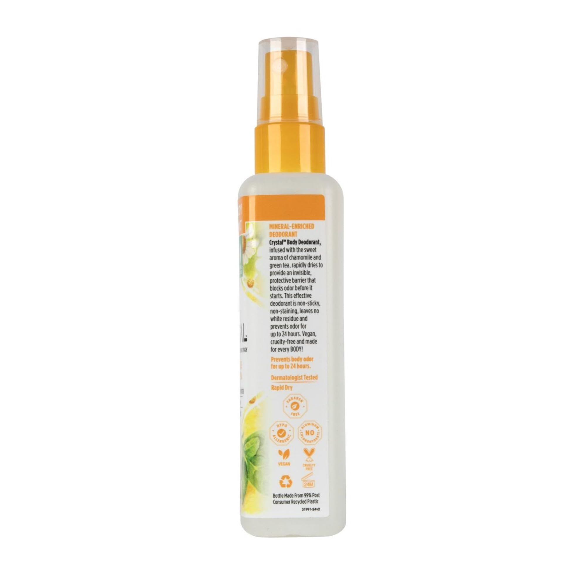 Crystal Essence close-up on skin showing fast absorption and non-sticky finish