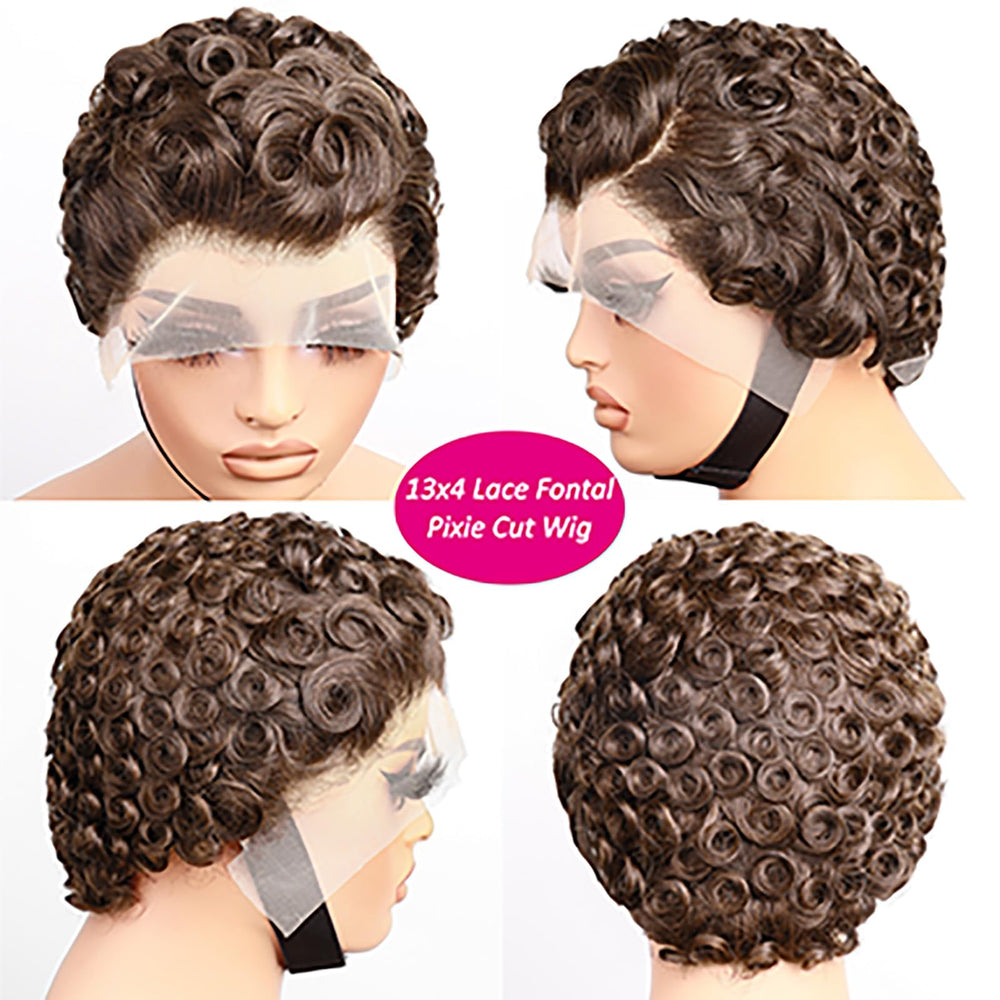 CRYSTALHAIR scale comparison hand-held length showing short pixie proportions