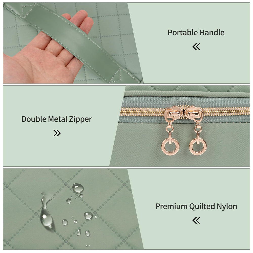 CUBETASTIC closeup of quilted nylon and sponge padding for bottle protection