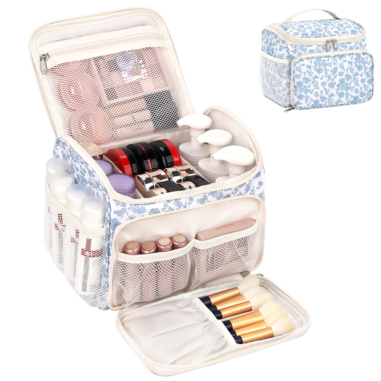 CUBETASTIC front view showing floral design and organized storage benefit