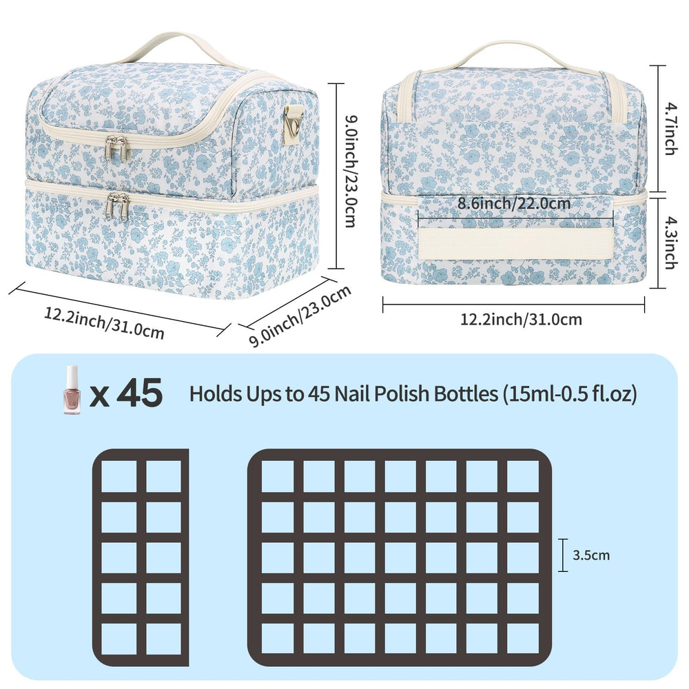 CUBETASTIC open double layer layout with organized bottles and mesh pocket benefit