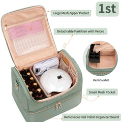 CUBETASTIC open double-layer layout organizing lamp and bottles efficiently