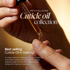 Cuccio oil texture close-up with milk and honey elements, highlights nourishing ingredients