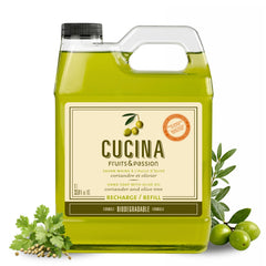 Cucina front packaging showing 1L refill and clear eco details for convenient refill
