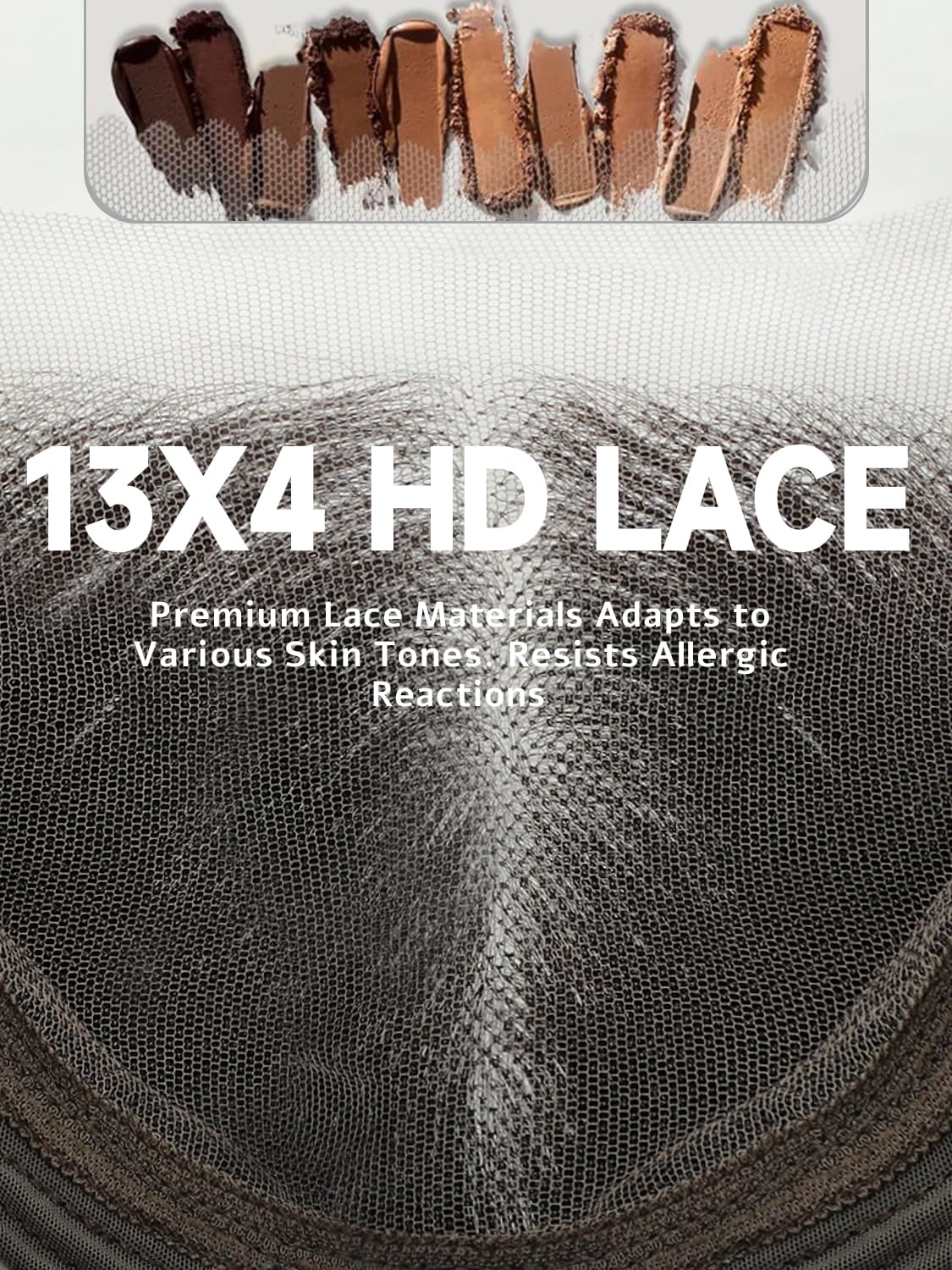 cuiud close-up of HD 13x4 lace hairline for seamless blend