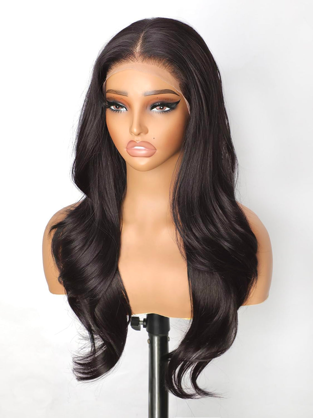 cuiud front packaging showing chocolate brown 26in wig and benefits