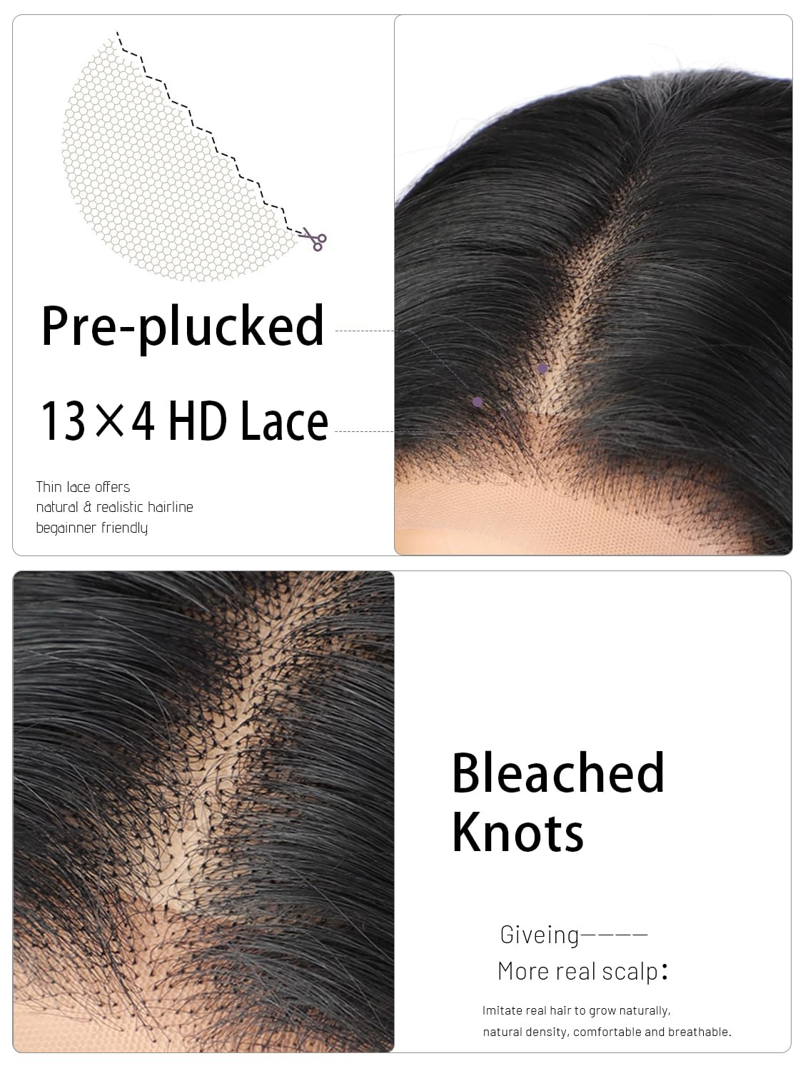 cuiud layered texture detail showing soft feathered ends for realistic volume benefit