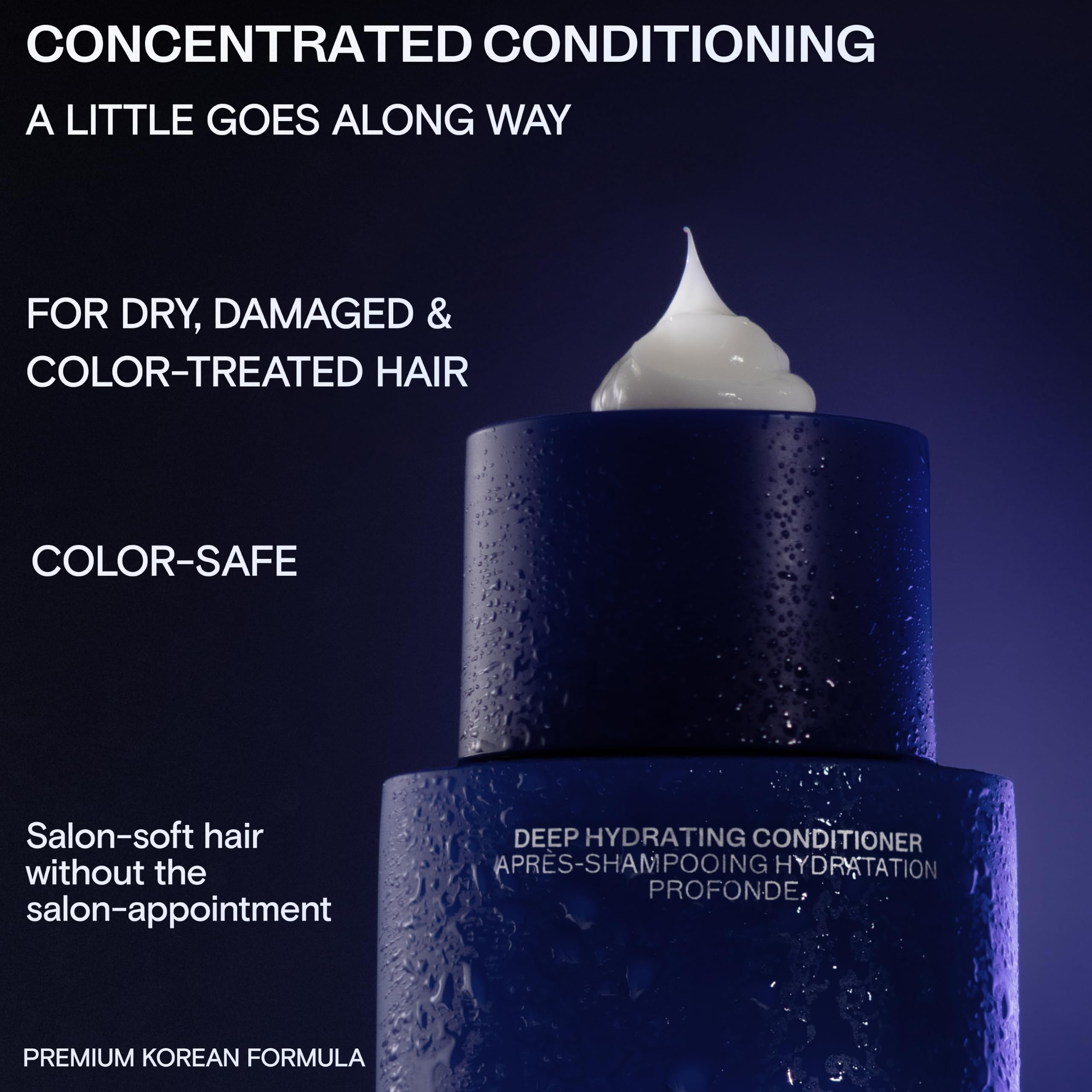 CULISE applying conditioner to mid-lengths and ends, improves detangling