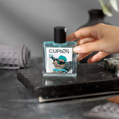Lifestyle shot of Cupids Hypnosis 2.0 at evening outing illustrating long-lasting freshness